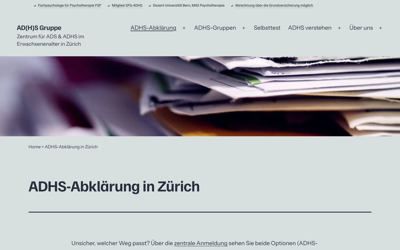 Ablauf der Abklärung