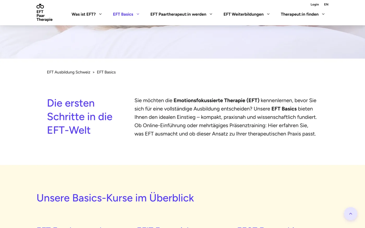 Kursstufen der Weiterbildung
