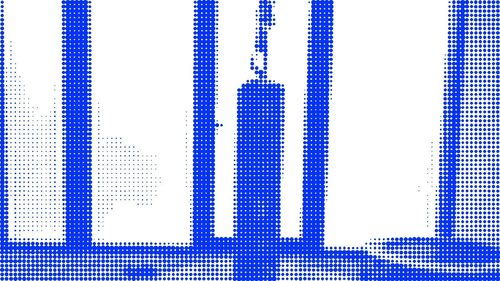 Gerastertes Beitragsbild aus kreis-Zeichen in blau